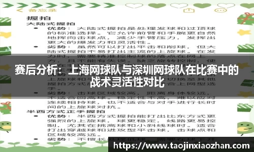 赛后分析:上海网球队与深圳网球队在比赛中的战术灵活性对比